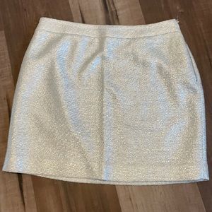 Banana Republic silver mini skirt size 6